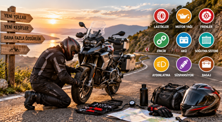 Uzun Yola Çıkmadan Önce Motosiklette Neler Kontrol Edilmeli?