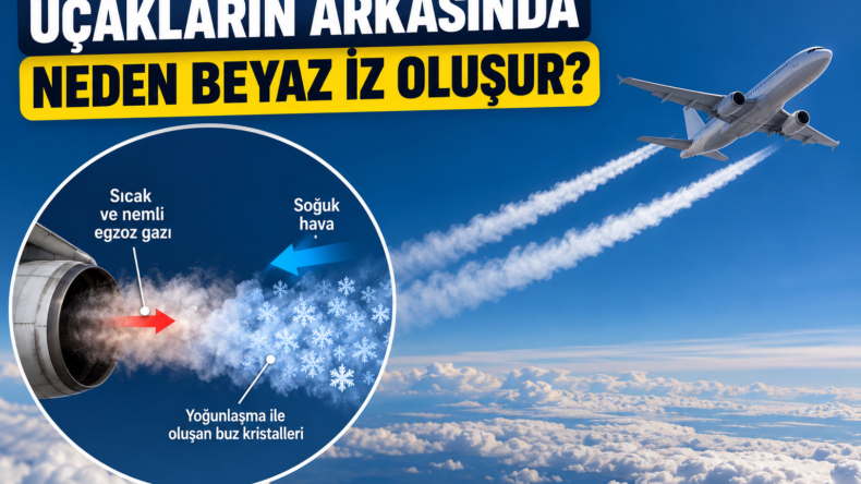 Uçakların Arkasında Neden Beyaz İz Oluşur?