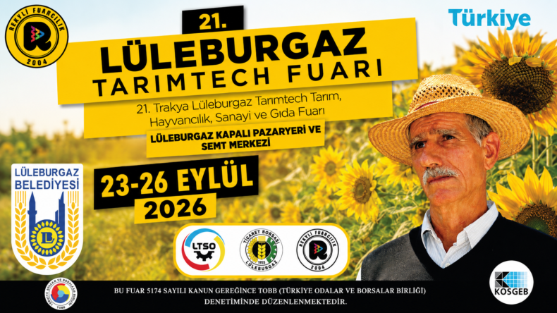 Lüleburgaz’da 23-26 Eylül TARIMTECH Fuarı